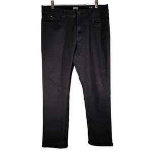 DKNY Stanton pants mens 33x30 blue chino slim fit stretch flat front straight